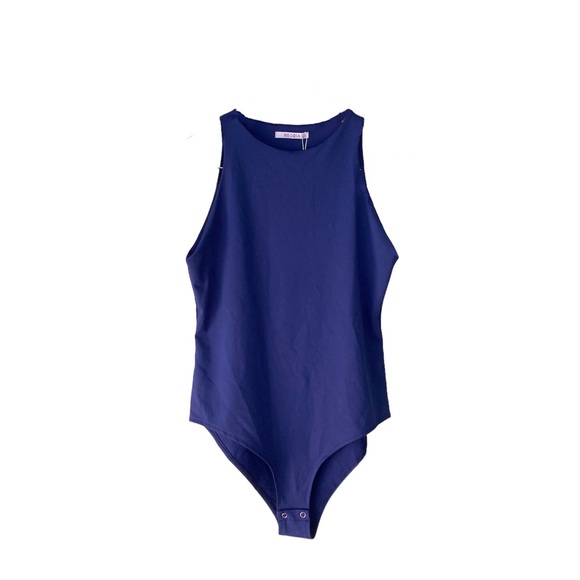 ReoRia Tops - Reoria sleeveless body suit large navy blue